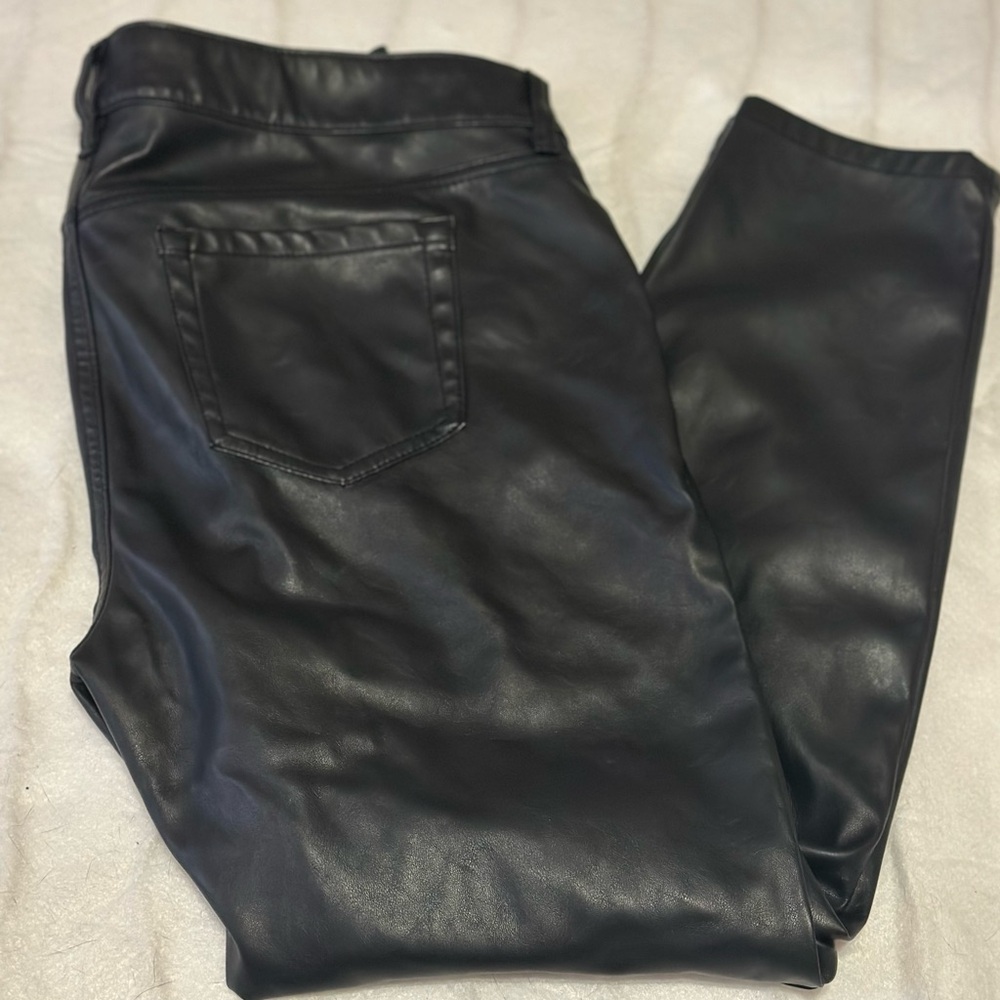 Torrid Black Faux Leather Jeggings